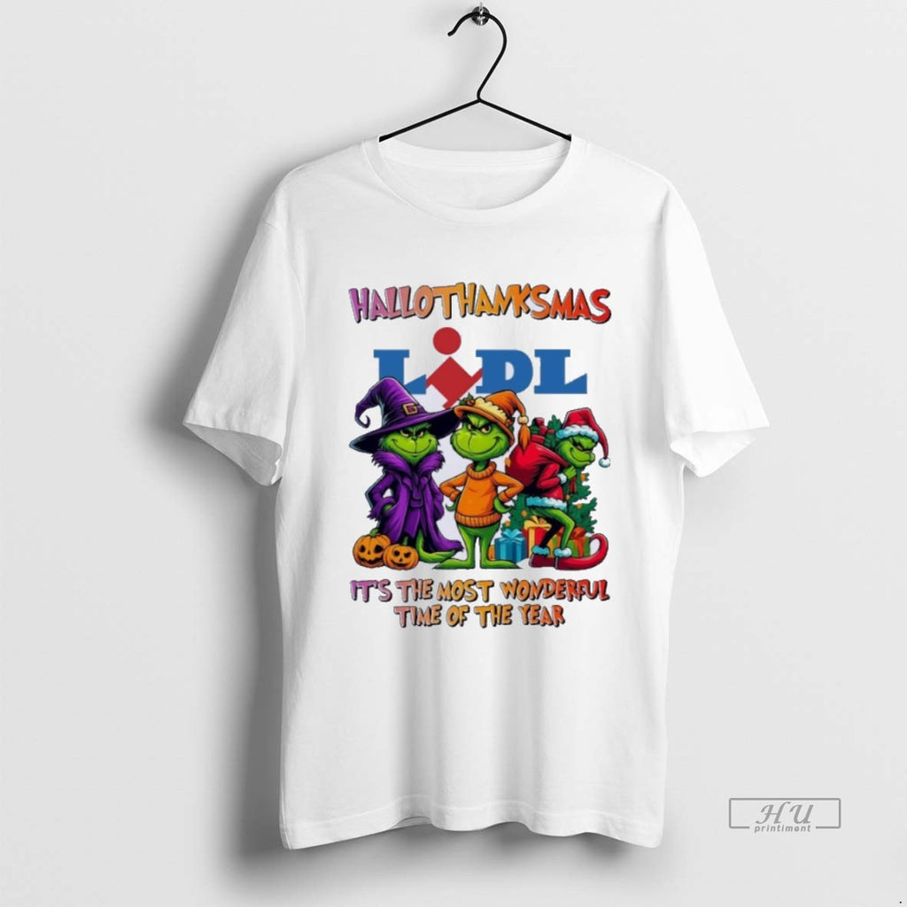 Trending Grinch X Lidl Hallothanksmas Its The Most Wonderful Time Of The Year Shirt Sweater