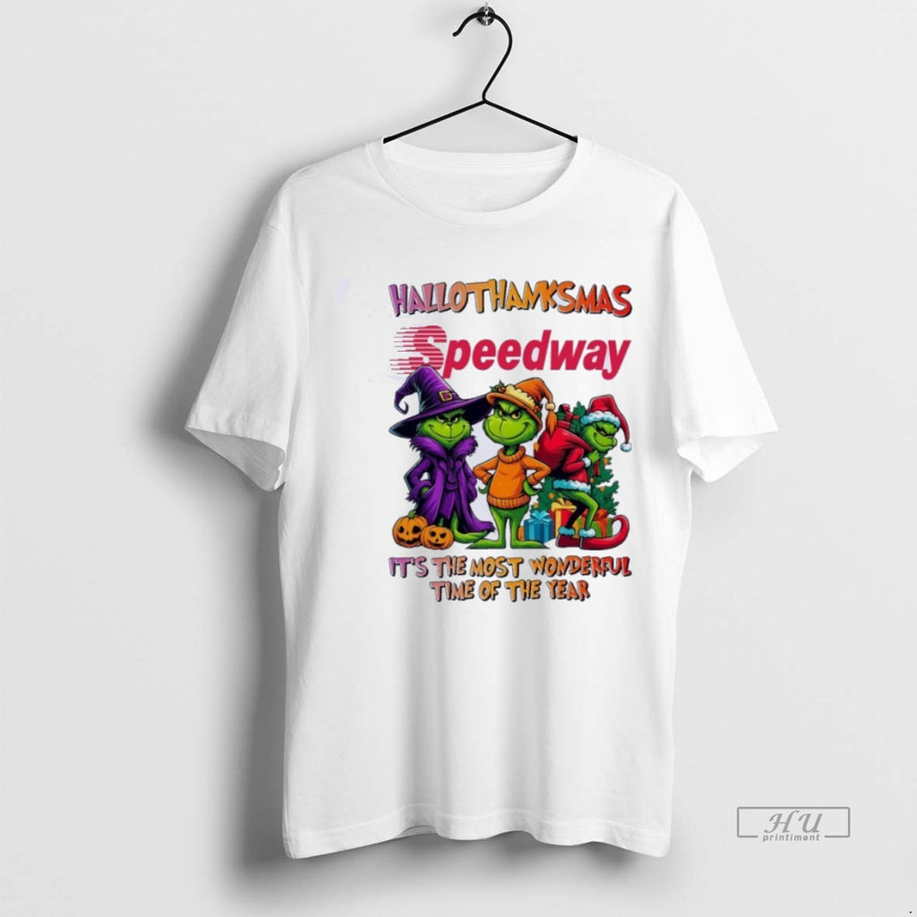 Trending Grinch X Speedway Hallothanksmas Its The Most Wonderful Time Of The Year Shirt Sweater
