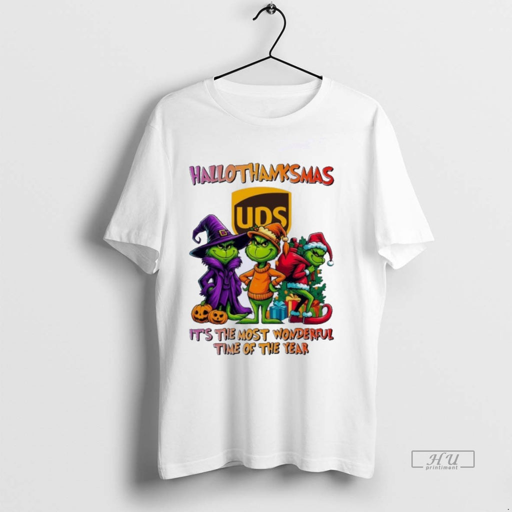 Trending Grinch X Ups Hallothanksmas Its The Most Wonderful Time Of The Year Shirt Sweater
