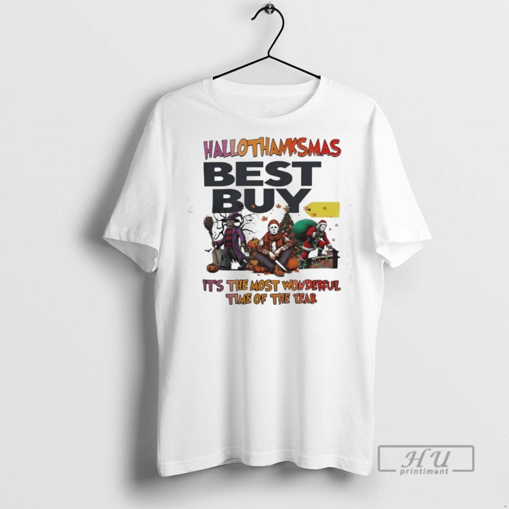 Trending Hallothanksmas Best Buy Its The Most Wonderful Time Of The Year Horror Characters Graphic