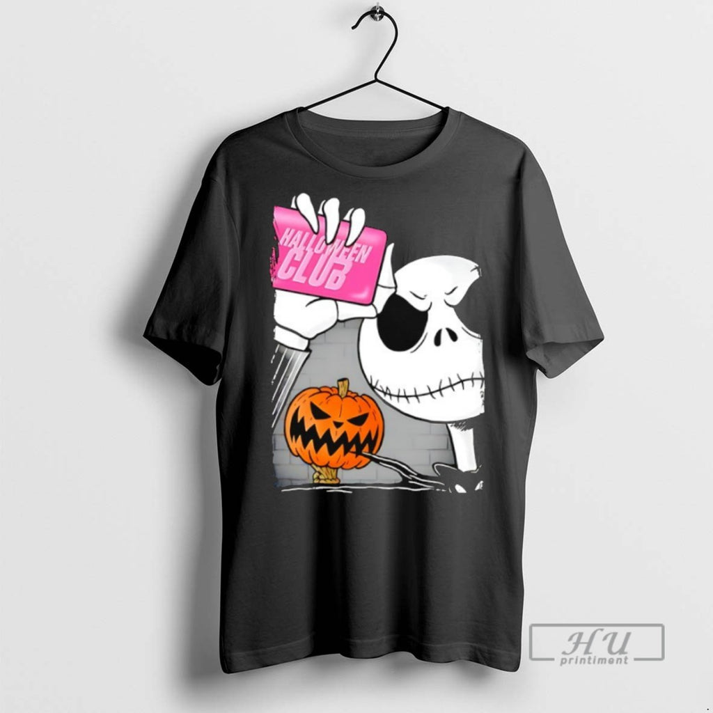 Trending Halloween Club Jack Skellington Pumpkin T Shirt