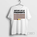Trending History Of Us Presidents Sarcastic Graphic Graphic Tee Shirt Sweatshirt Hoodies