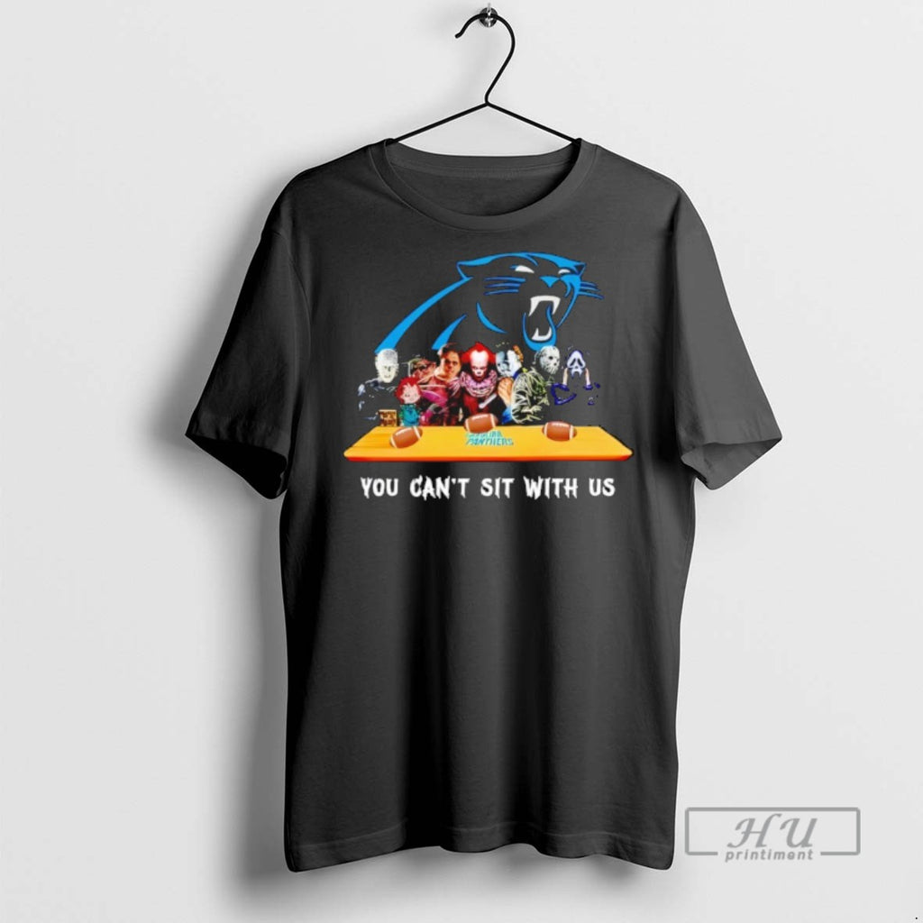 Trending Horror Movie Characters You Cant Sit With Us Carolina Panthers Halloween Graphic