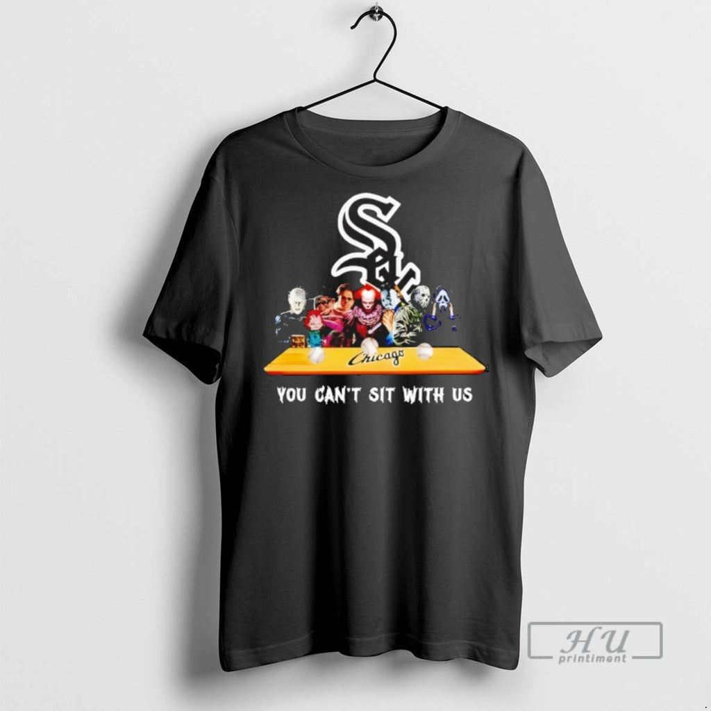 Trending Horror Movie Characters You Cant Sit With Us Chicago White Sox Halloween Graphic Tee