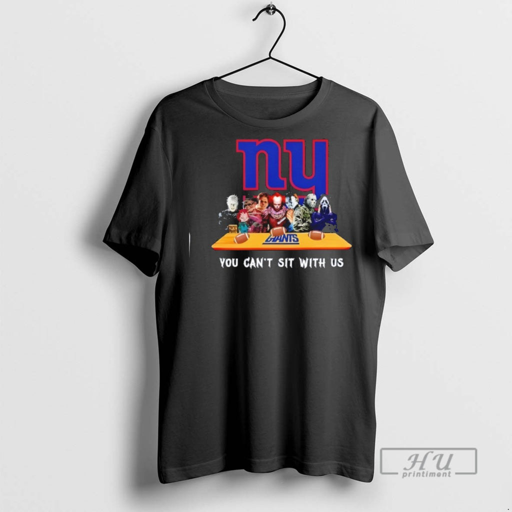 Trending Horror Movie Characters You Cant Sit With Us New York Giants Halloween Graphic Tee