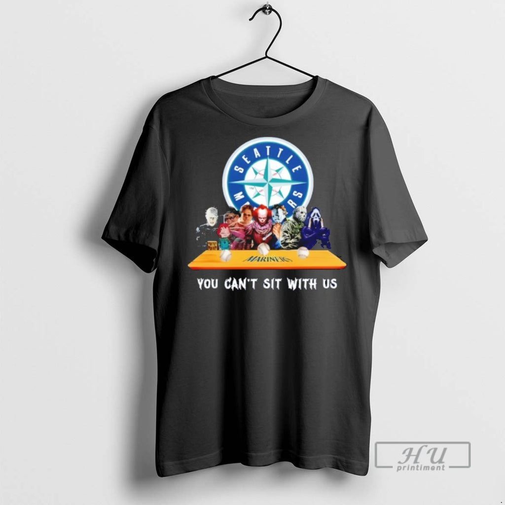 Trending Horror Movie Characters You Cant Sit With Us Seattle Mariners Halloween Graphic