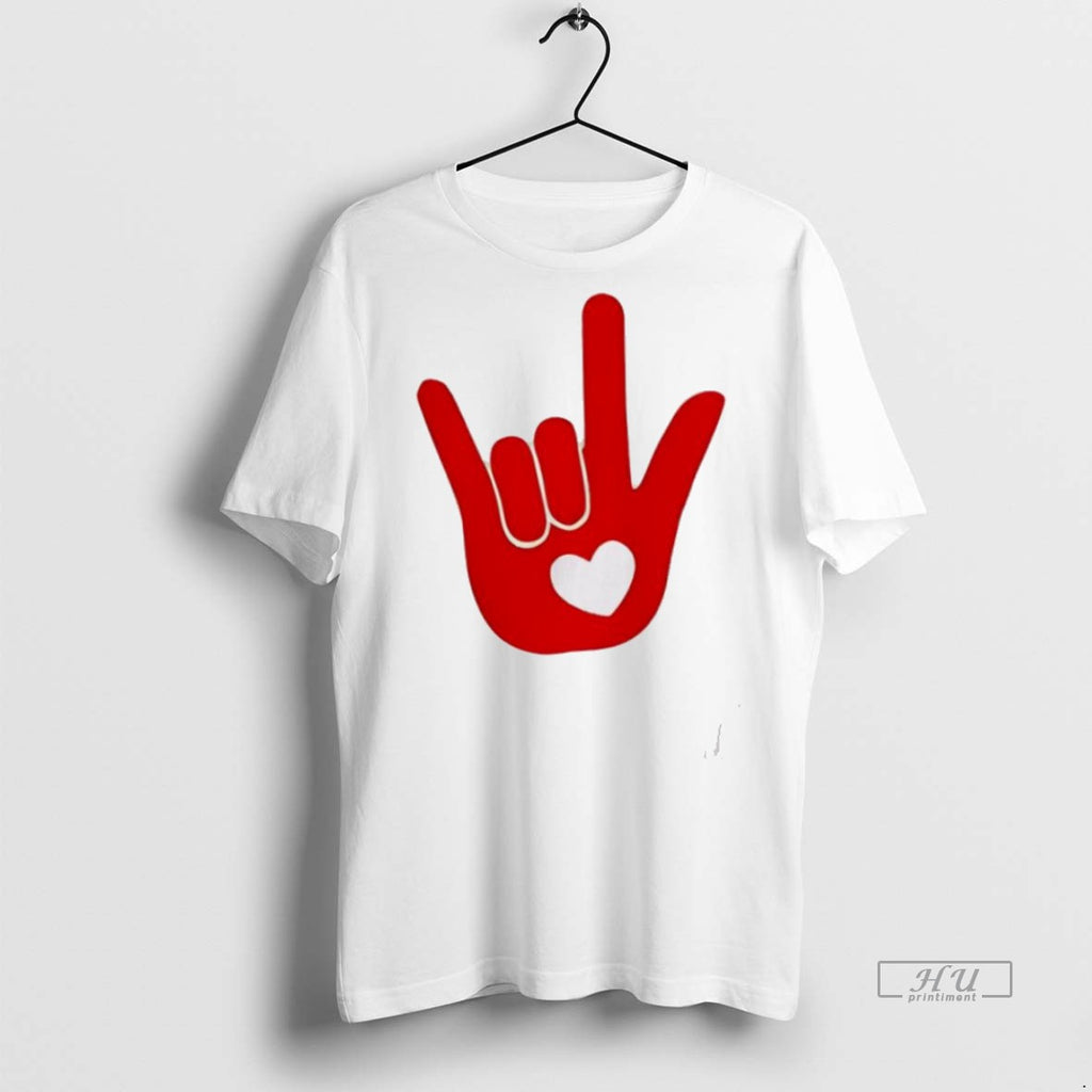 Trending I Love You Sign Language Hand Heart Shirt Sweater