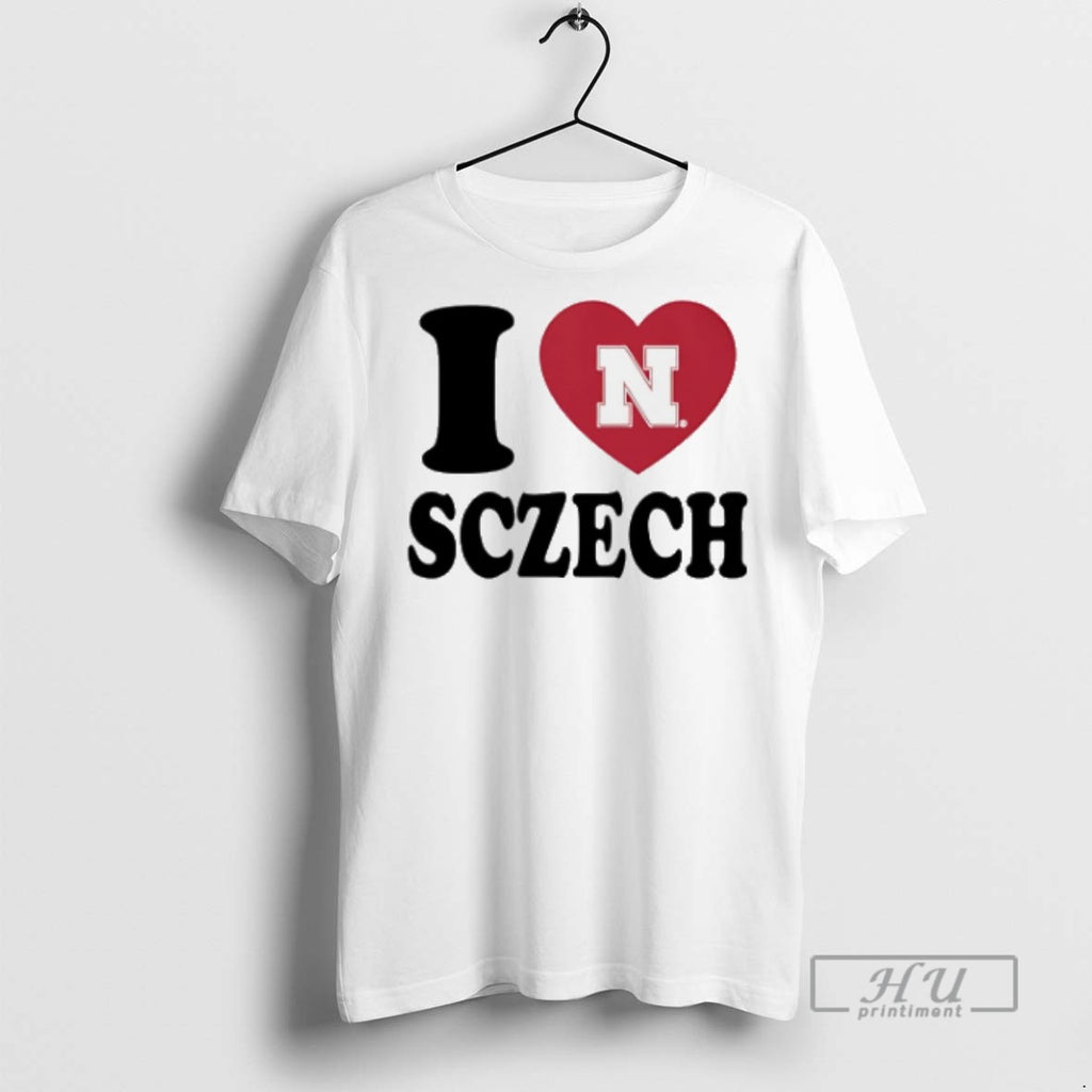 Trending I Love Allie Sczech Nebraska Volleyball Heart T Shirts Sweatshirt Hoodies