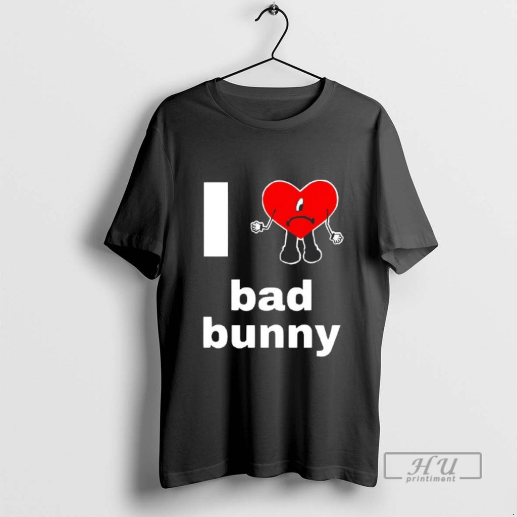 Trending I Love Bad Bunny Blackshirt T Shirts