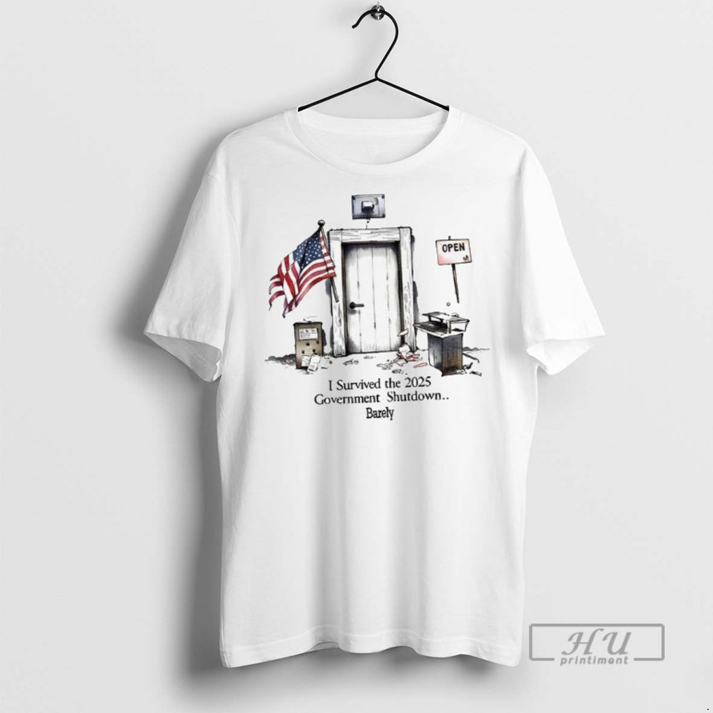 Trending I Survived The 2025 Government Shutdown T Shirt