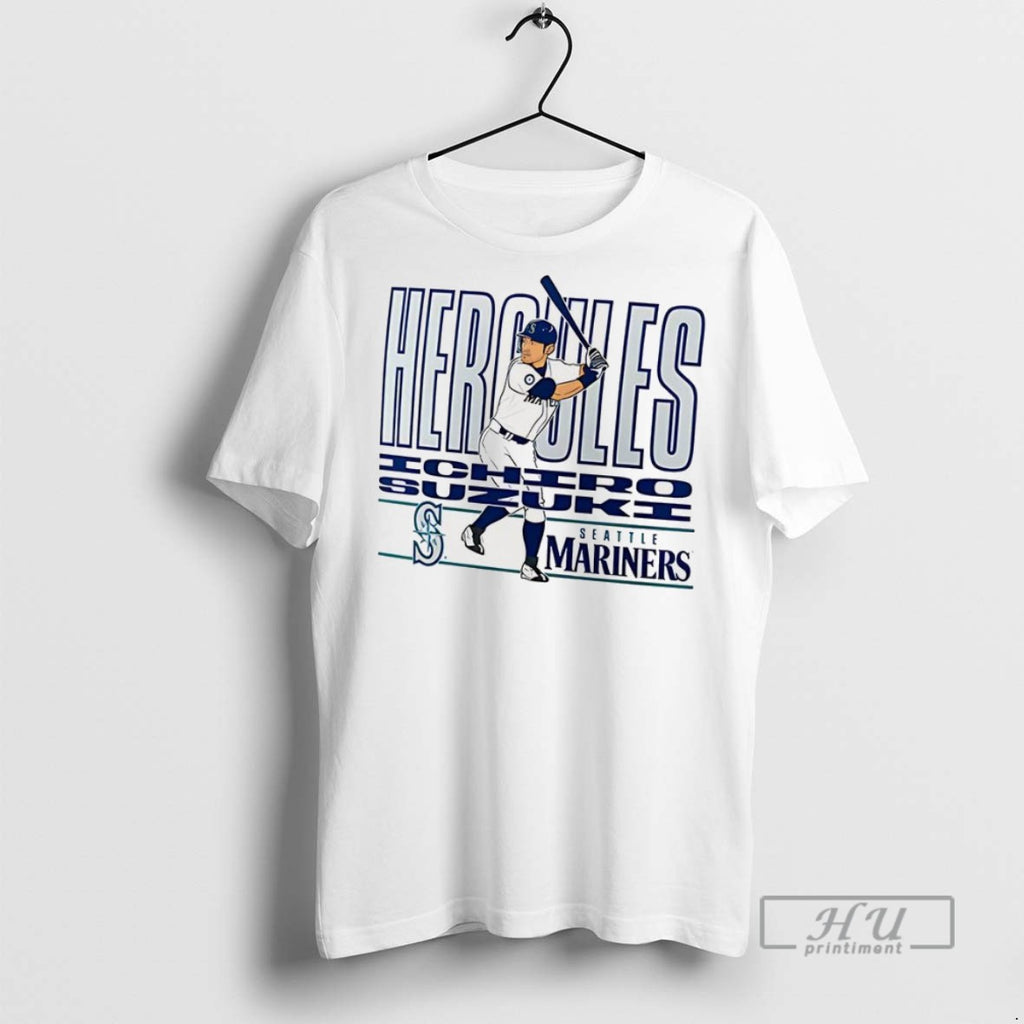 Trending Ichiro Suzuki Seattle Mariners Baseball Cooperstown Player Graphic T Shirt