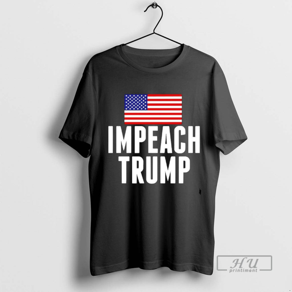 Trending Impeach Trump Us Flag Blackshirt T Shirts