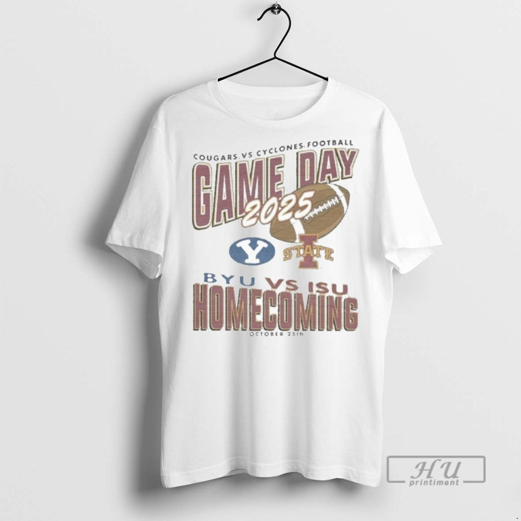 Trending Iowa State Cyclones Vs Byu Cougars 2025 Homecoming Gameday Football T Shirt