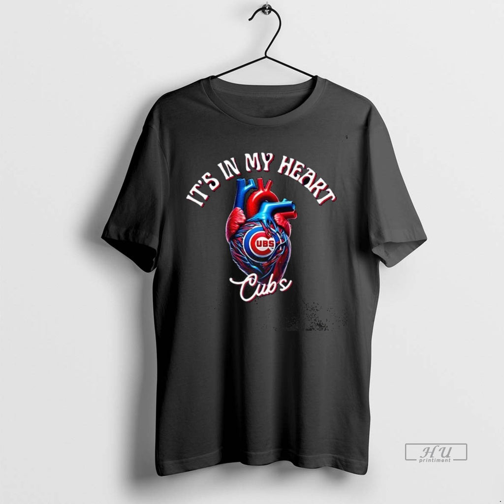 Trending Its In My Heart Chicago Cubs Baseball Lovers Tee Shirt Sweater