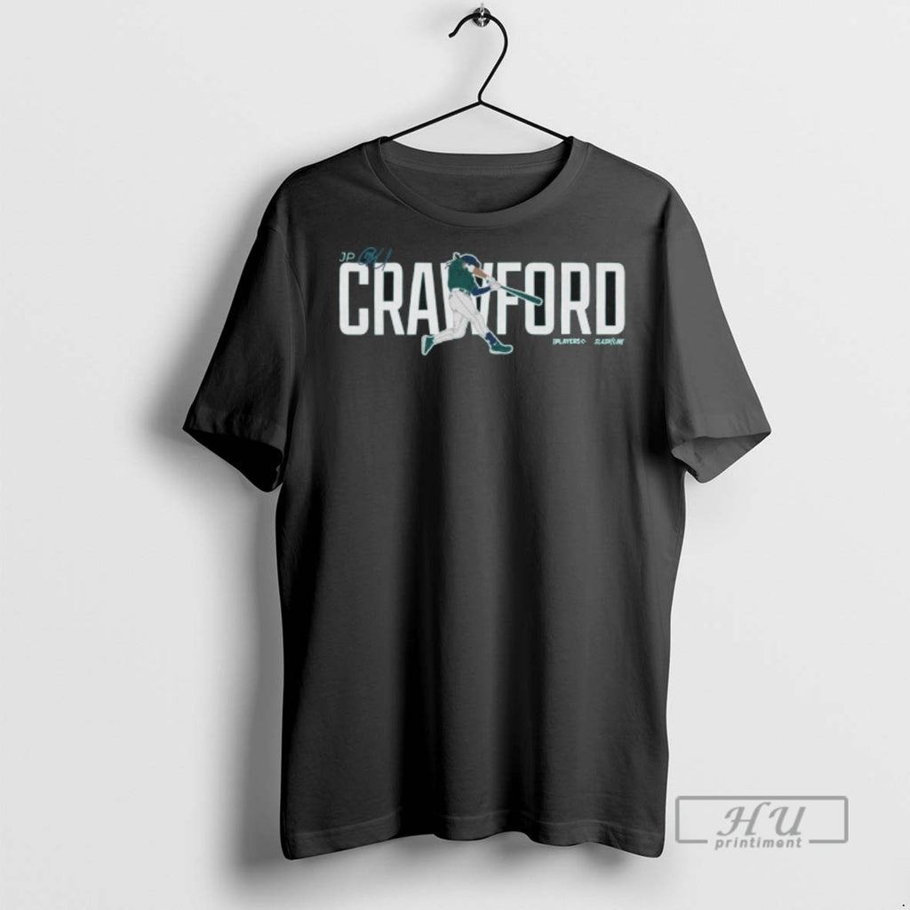 Trending Jp Crawford Seattle Mariners Mlb Slash Line Signature Painting Graphic Tee Shirts Sweatshirt Hoodies