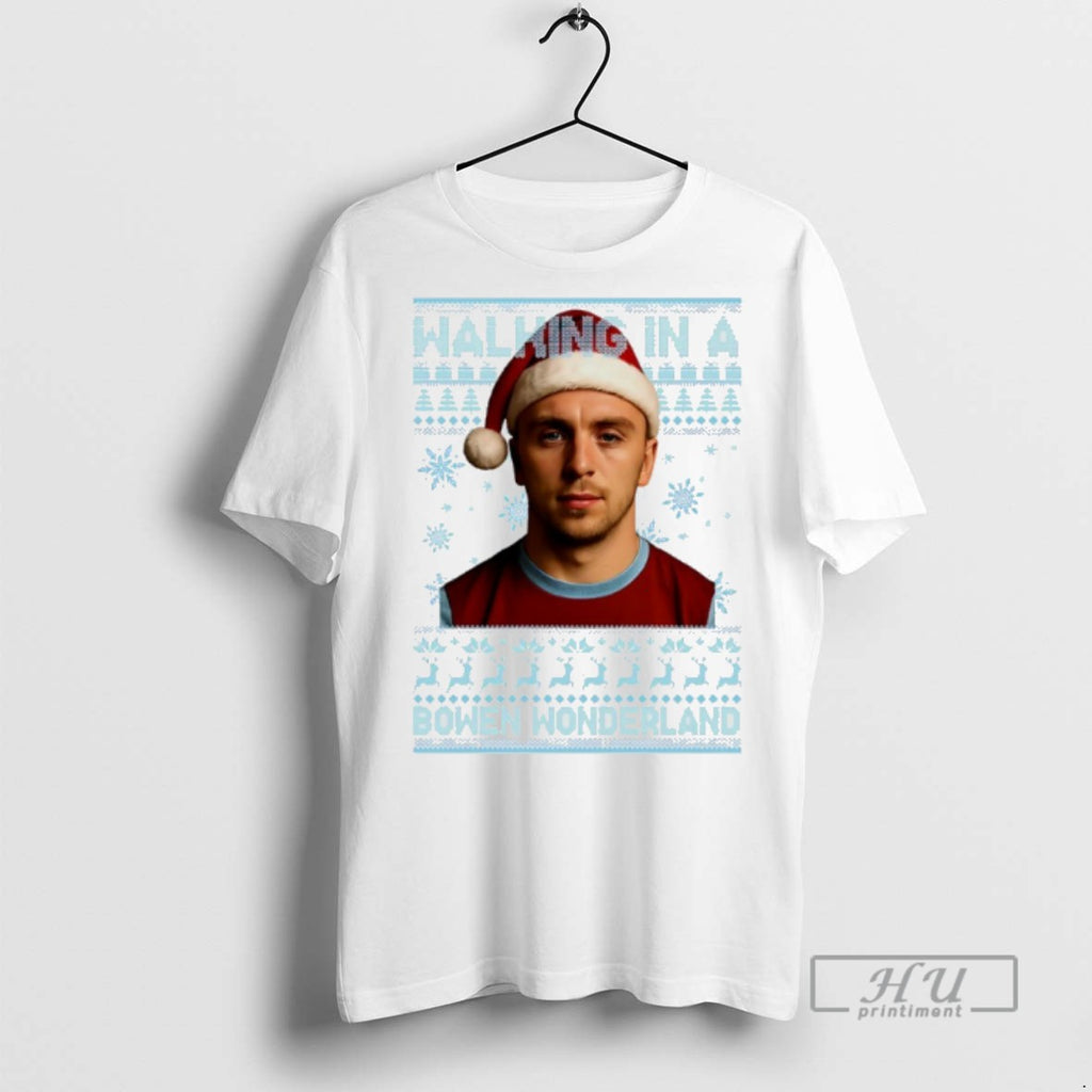 Trending Jared Bowen Walking In A Bowen Wonderland Christmas Graphic Tee Shirt Sweatshirt Hoodies