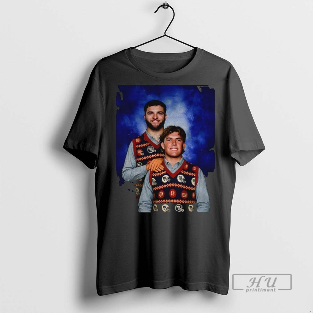 Trending Jaxson Dart Cam Skattebo New York Football Step Brothers Ugly Christmas Graphic Tee Shirts
