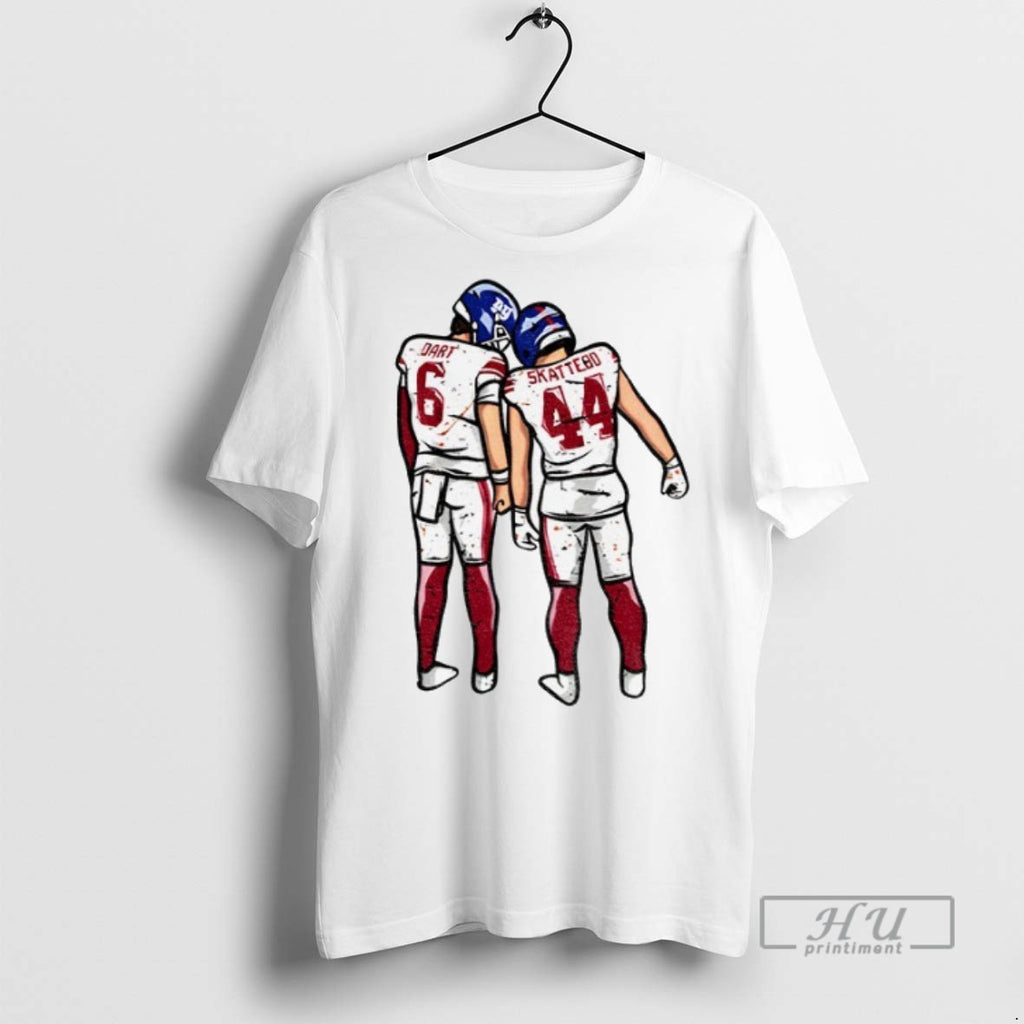 Trending Jaxson Dart Cam Skattebo New York Football Players Pose Graphic Tee Shirts Sweatshirt Hoodies