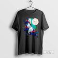 Trending Jeff The Land Shark Under The Moon Graphic Tee Shirt Sweatshirt Hoodies
