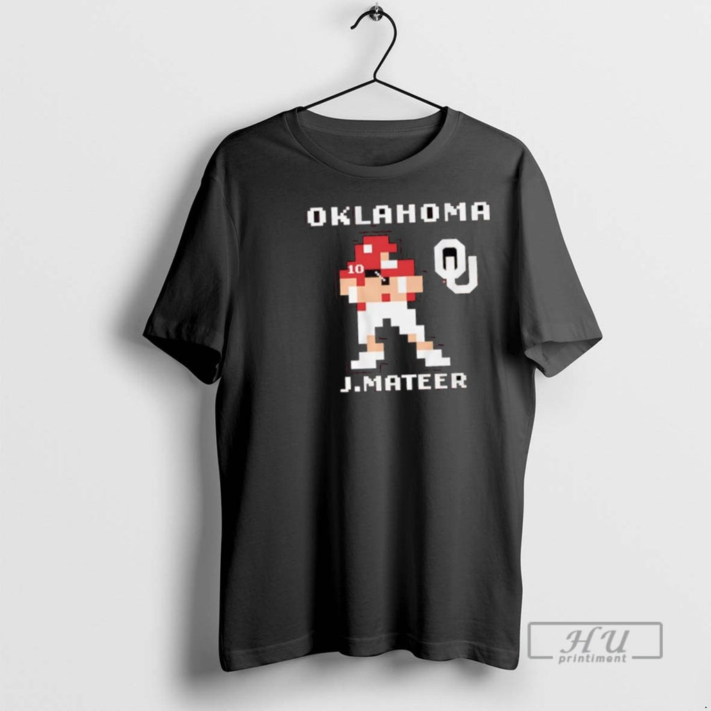 Trending John Mateer Pixel Oklahoma Football Player T Shirt
