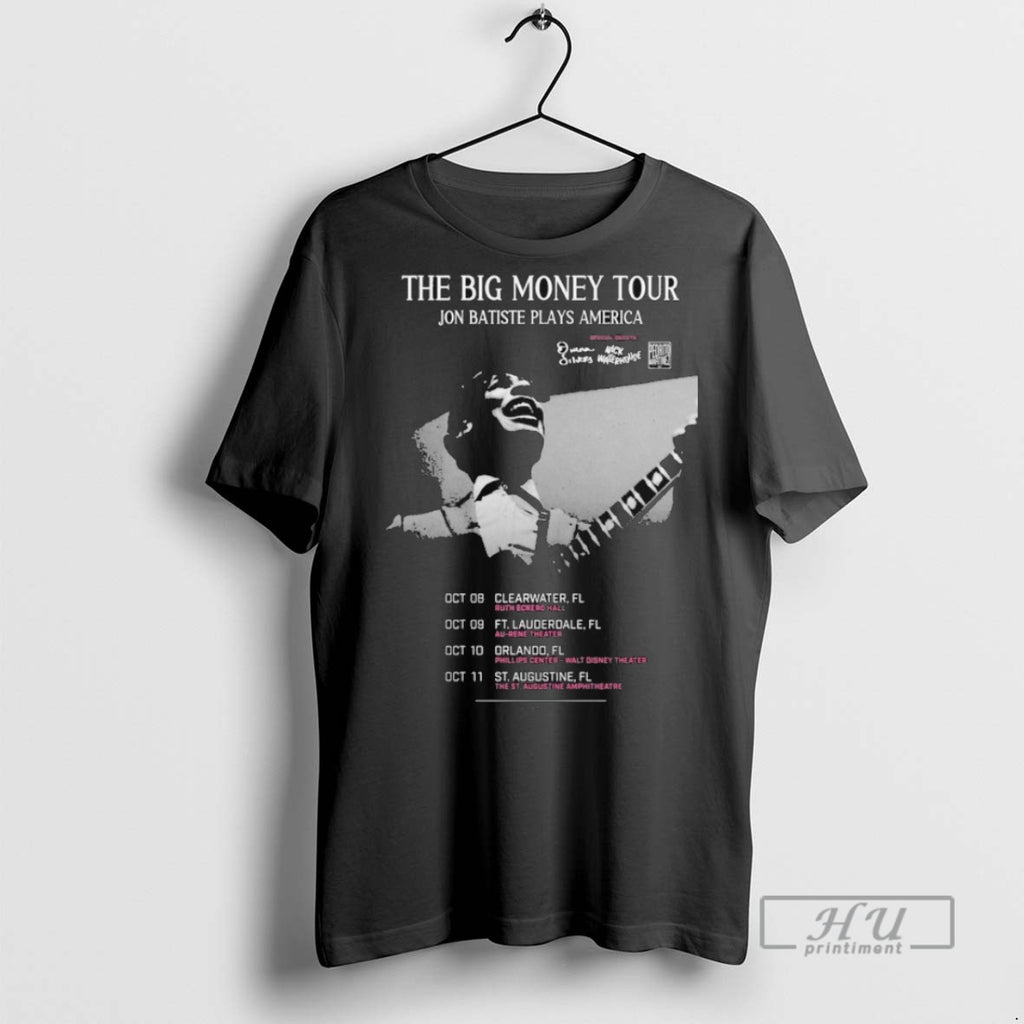 Trending Jon Batiste Plays America The Big Money Tour Florida Oct 2025 T Shirt