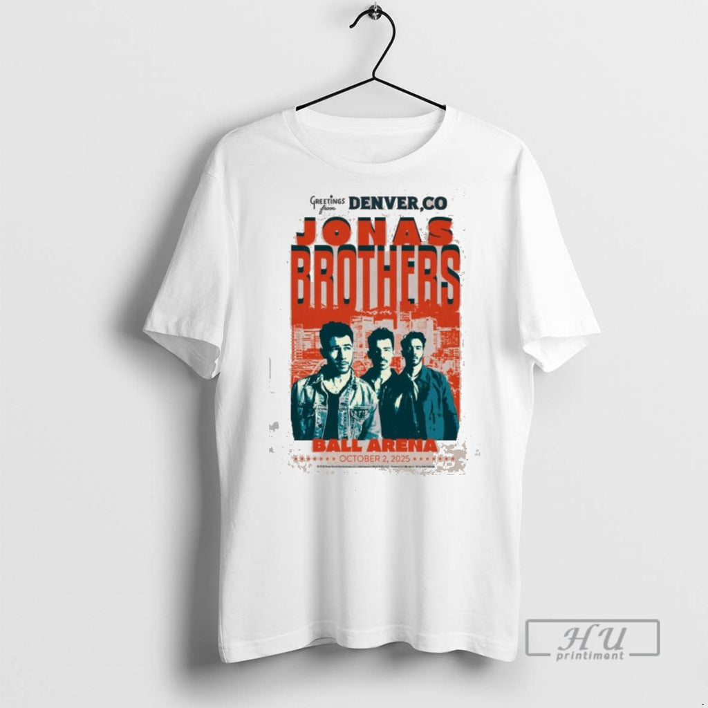 Trending Jonas Brothers Denver Co Oct 2 2025 Ball Arena T Shirt