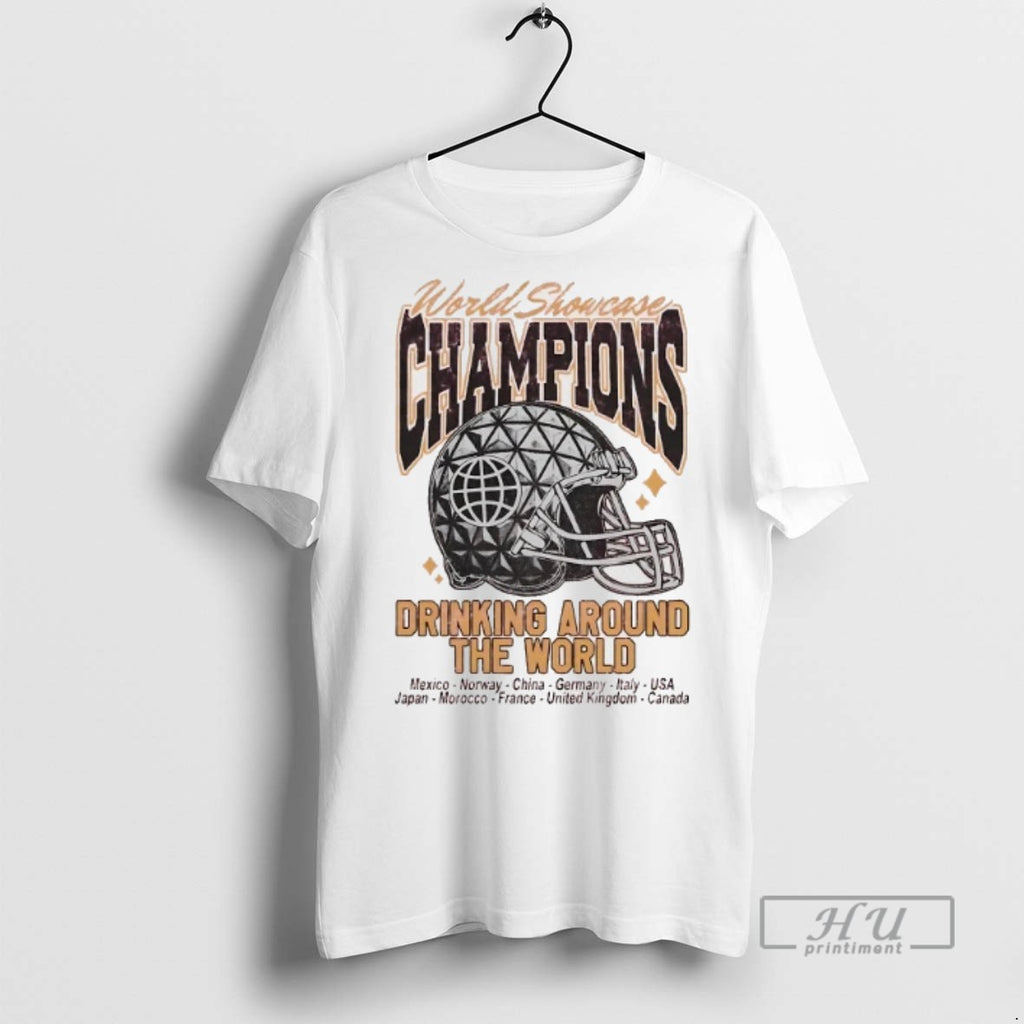 Trending Kc Variant World Showcase Champions Drinking Around The World T Shirt
