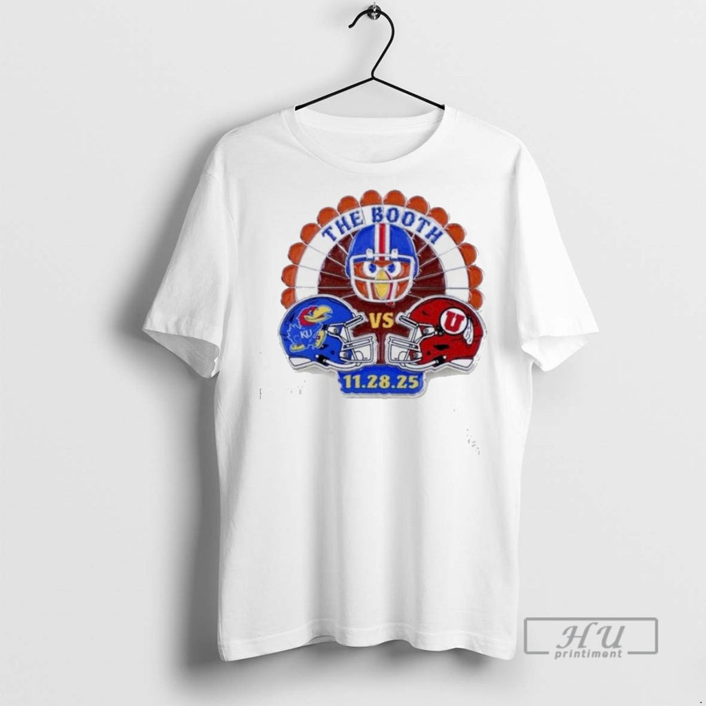 Trending Kansas Jayhawks Souvenir 2025 Vs Utah The Booth 11 28 T Shirt