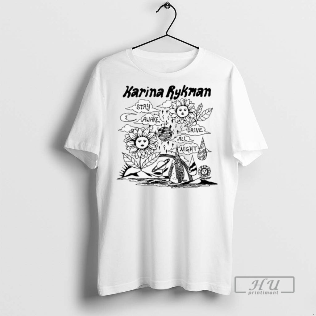 Trending Karina Rykman Stay Awake Drive All Night Rock The Pink T Shirt
