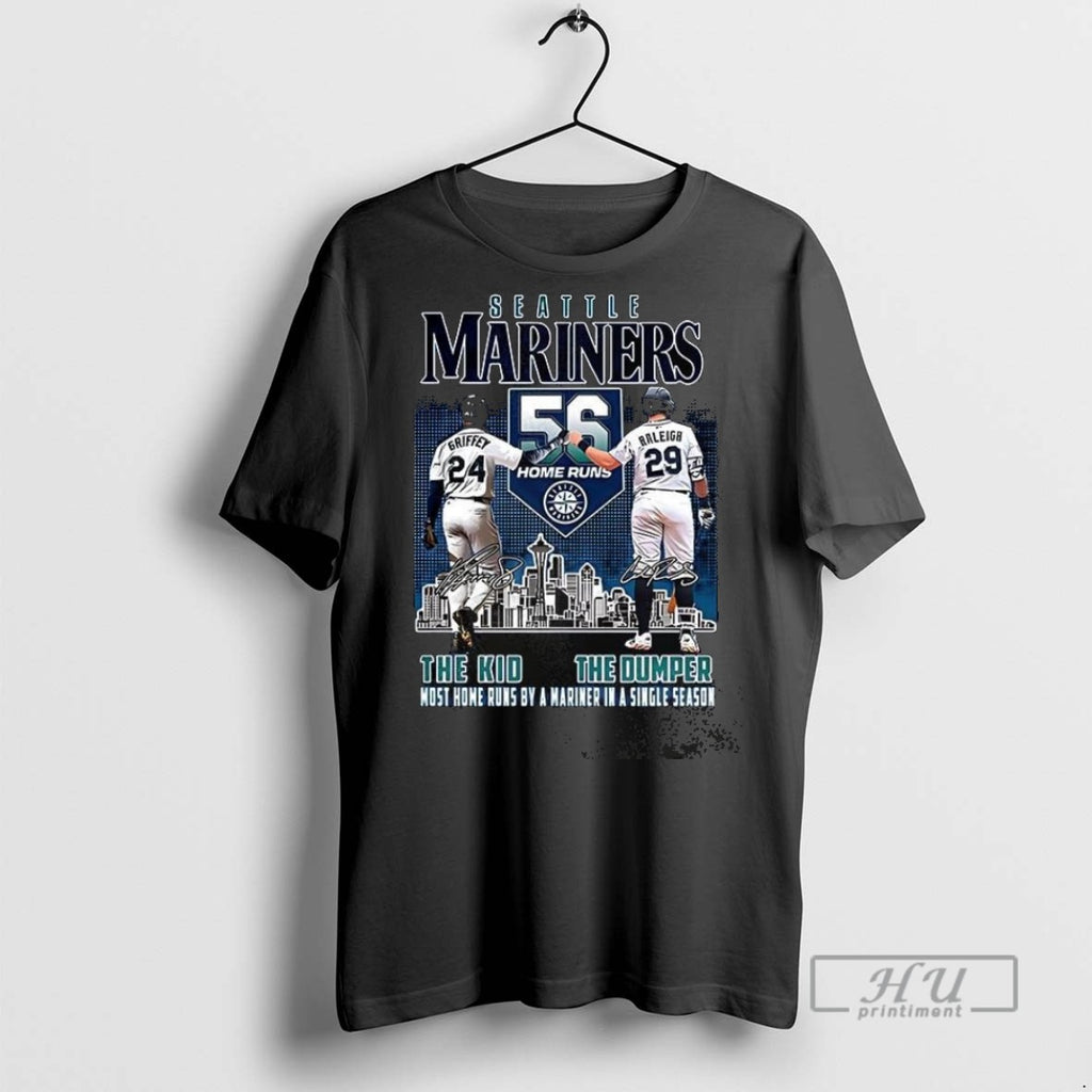 Trending Ken Griffey The Kid And Raleigh The Dumper Seattle Mariners Signature T Shirt