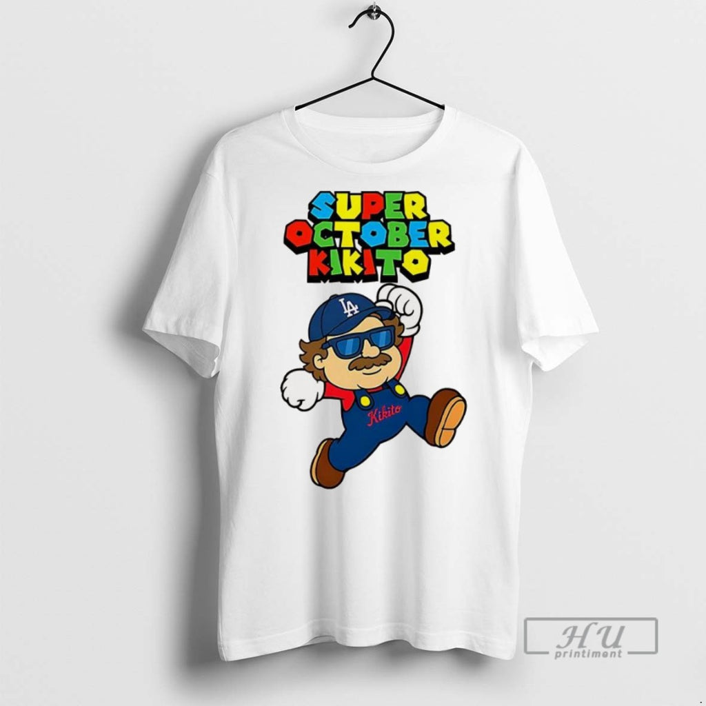 Trending Kike Hernandez Los Angeles Dodgers Baseball Super October Kikito T Shirt