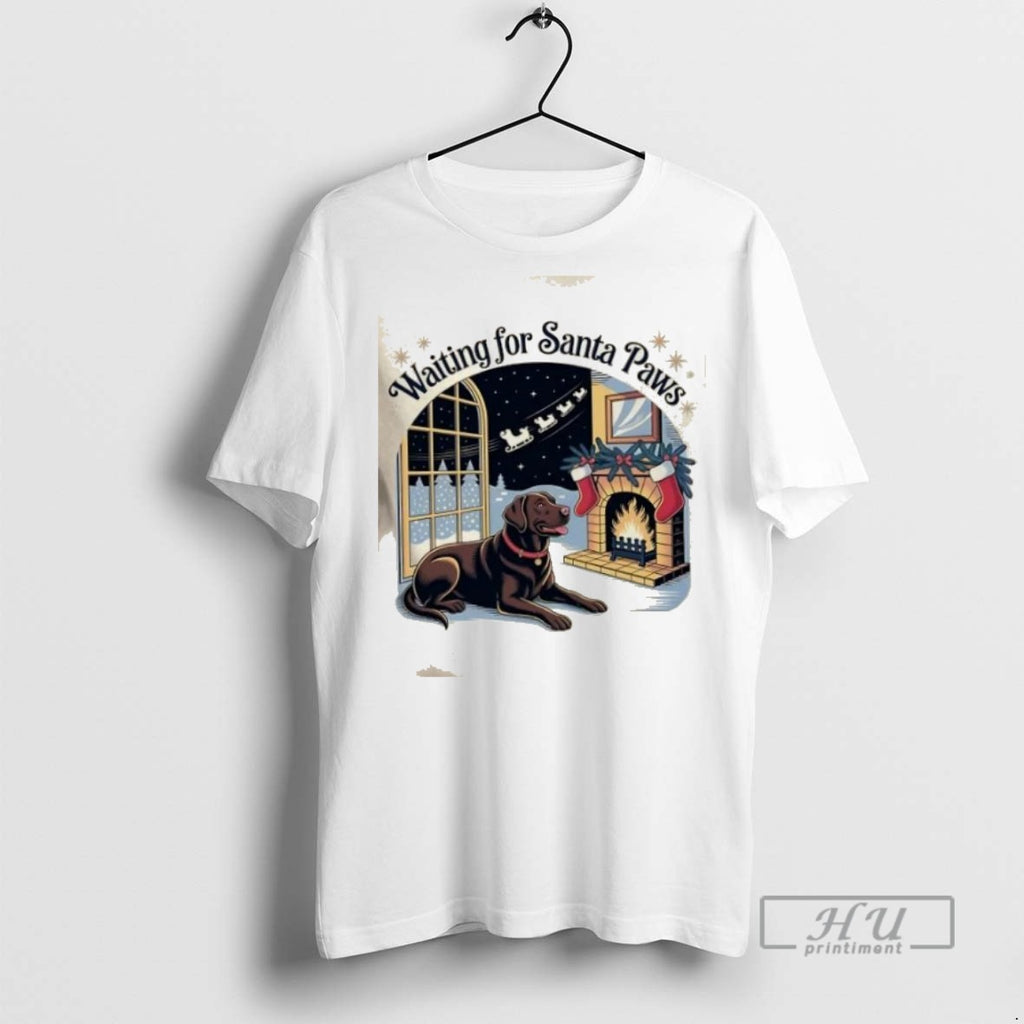 Trending Labrador Santa Paws Christmas Graphic Tee Shirts Sweatshirt Hoodies