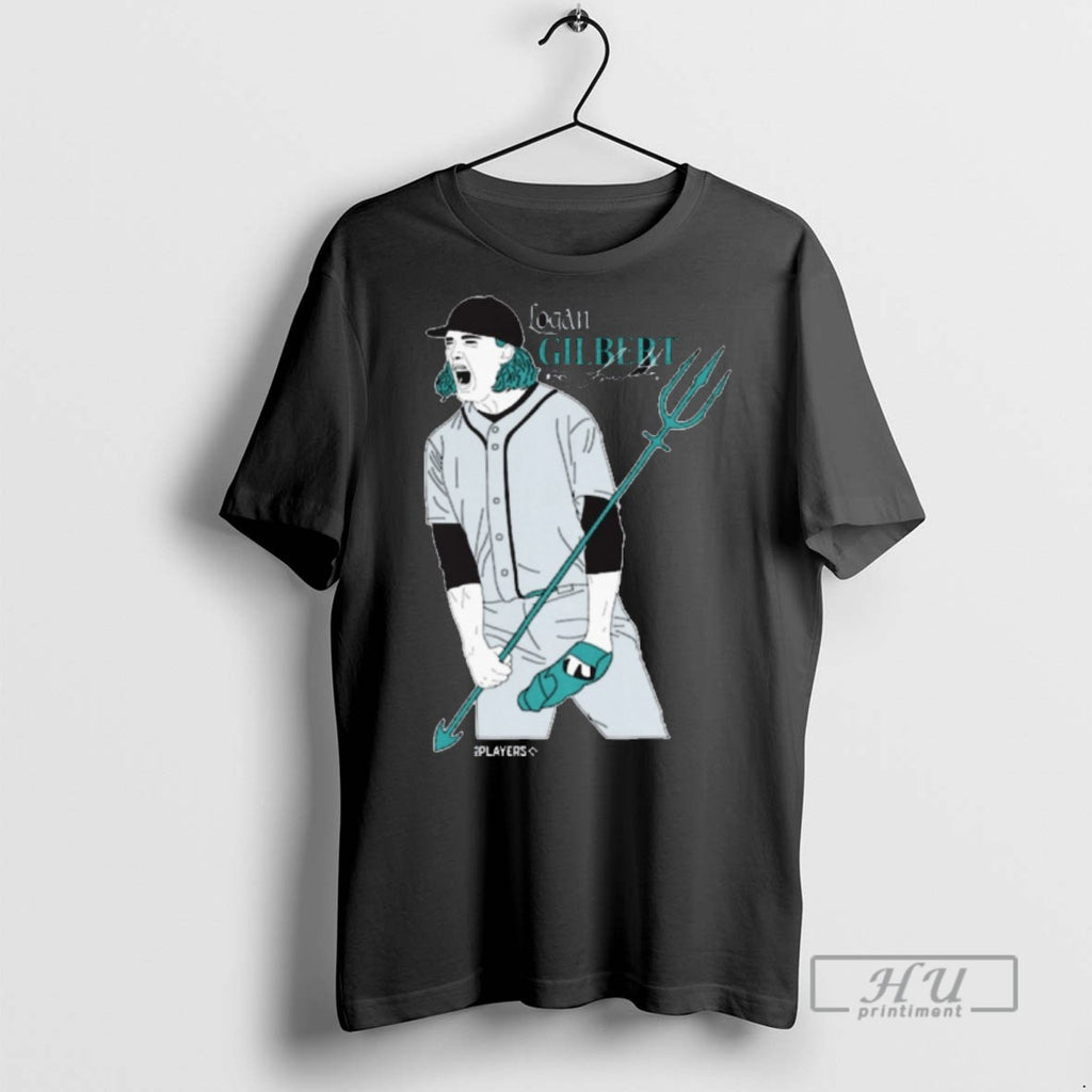 Trending Logan Gilbert Trident Seattle Mariners Mlb Signature Painting T Shirt