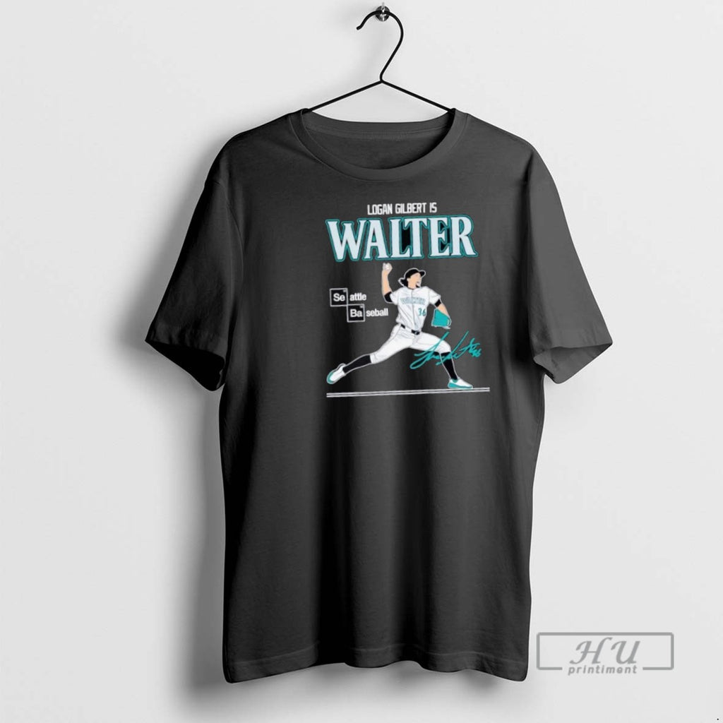 Trending Logan Gilbert Is Walter Seattle Baseball Pitching T Shirt