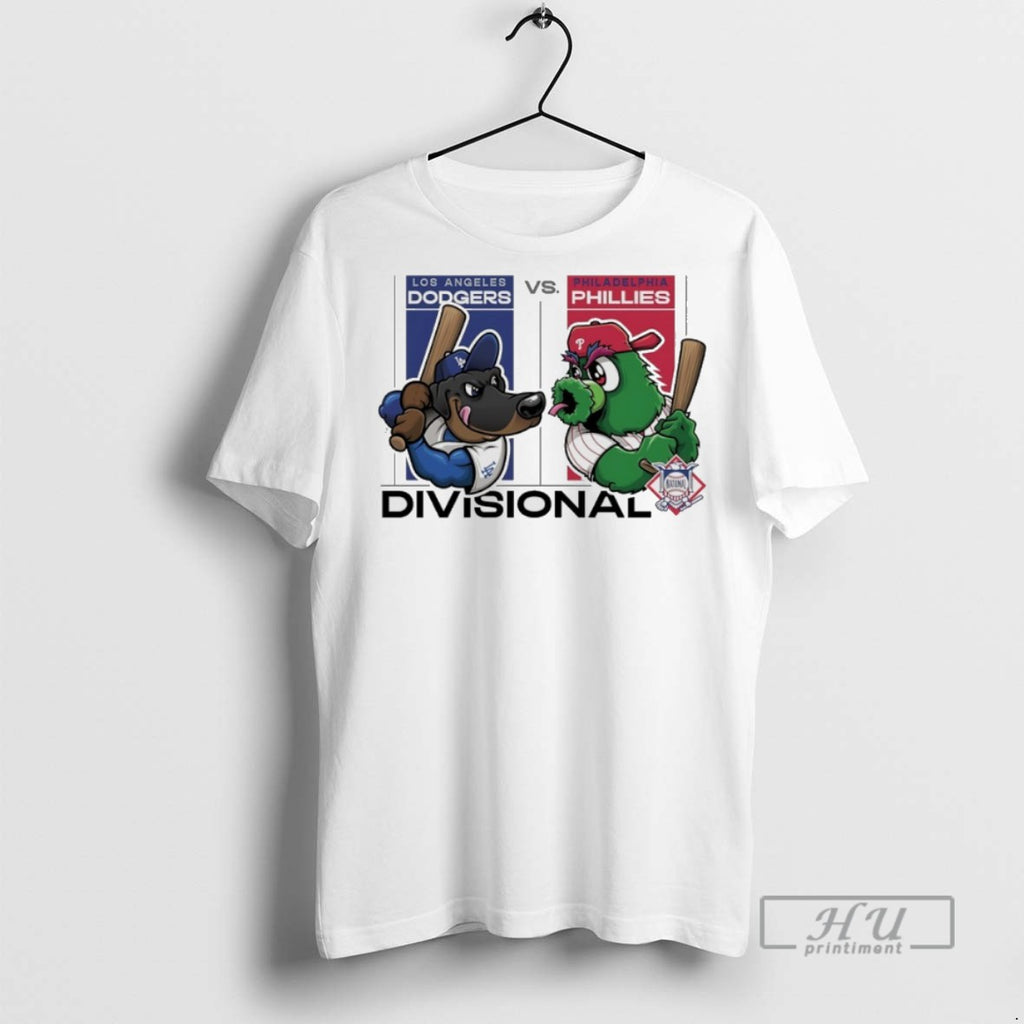 Trending Los Angeles Dodgers Vs Philadelphia Phillies 2025 Nl Divisional Series Mascot T Shirt