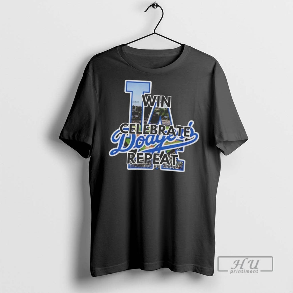 Trending Los Angeles Dodgers Win Celebrate Repeat T Shirt