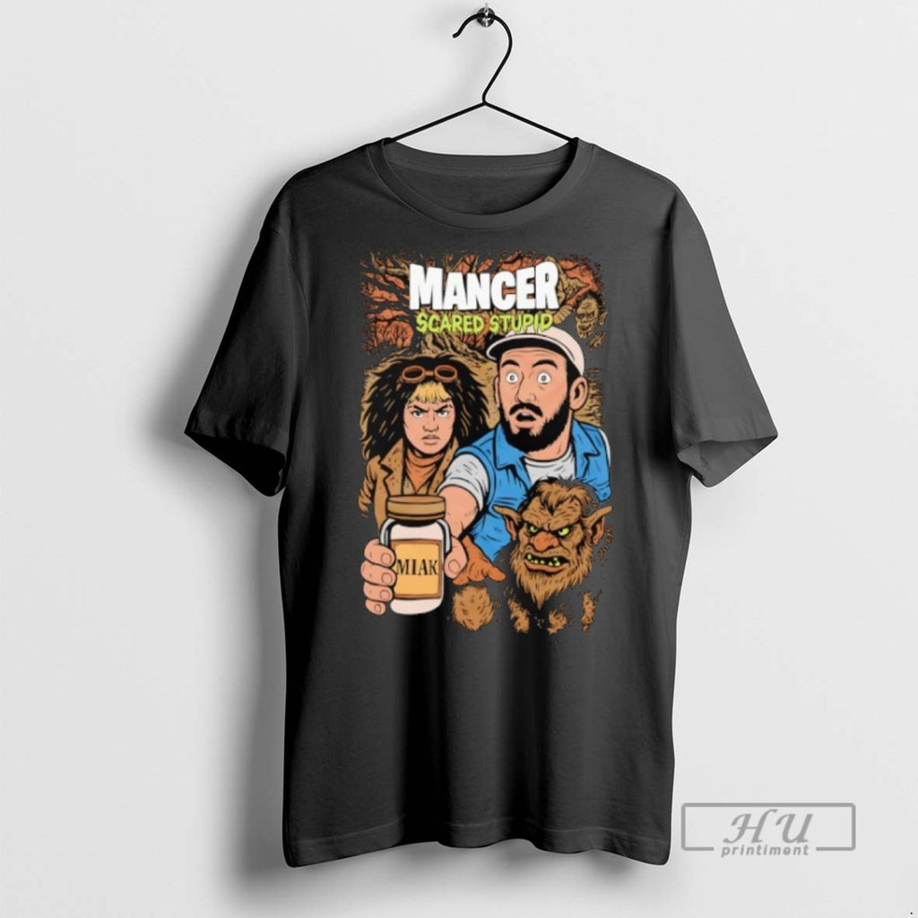 Trending Mancer Scared Stupid Halloween Graphic Tee Shirts Sweatshirt Hoodies