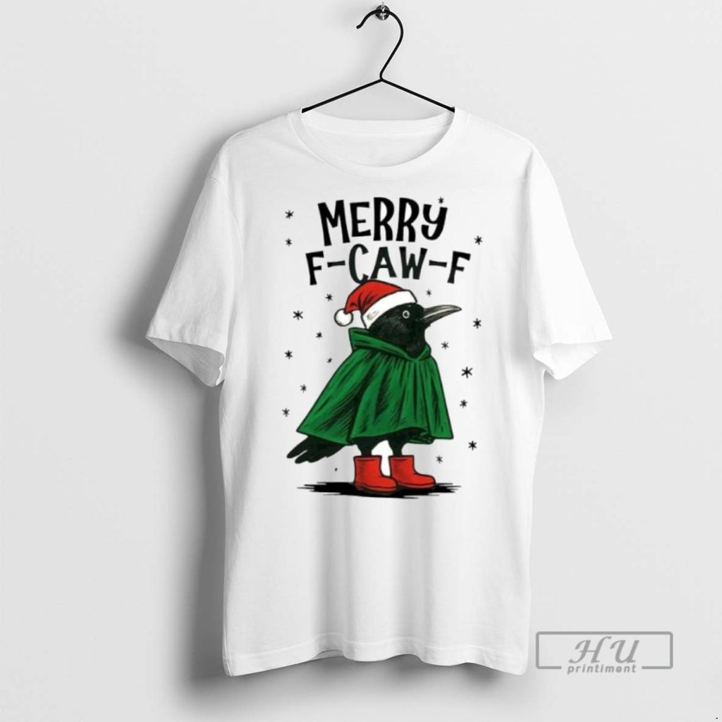 Trending Merry F Caw F Funny Christmas Ornaments Graphic Tee Shirts Sweatshirt Hoodies