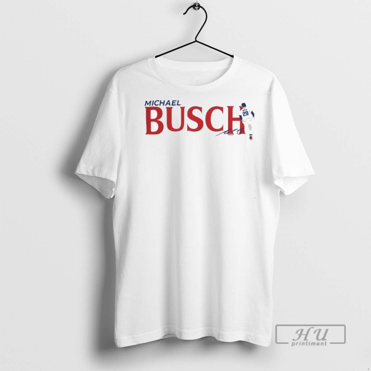 Trending Michael Busch 29 Chicago Cubs Baseball Signature Graphic Tee Shirts Sweatshirt Hoodies
