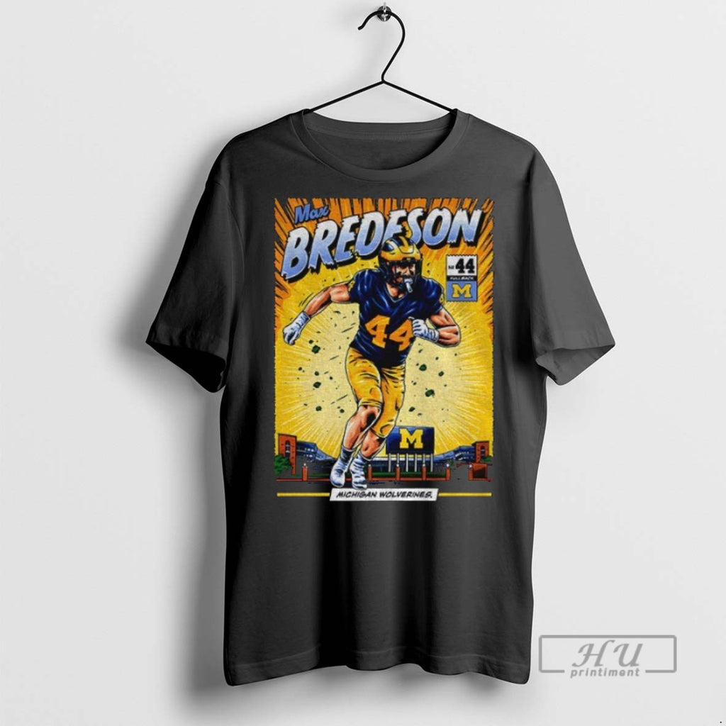 Trending Michigan Wolverines 44 Max Bredeson Student Athlete Comic T Shirt