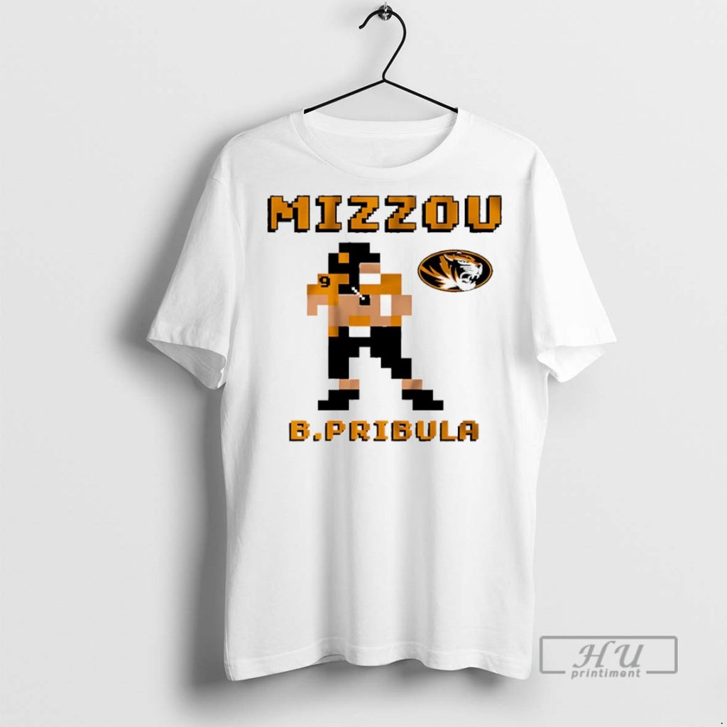 Trending Missouri Tigers Football Beau Pribula Retro Baller Pixel T Shirt