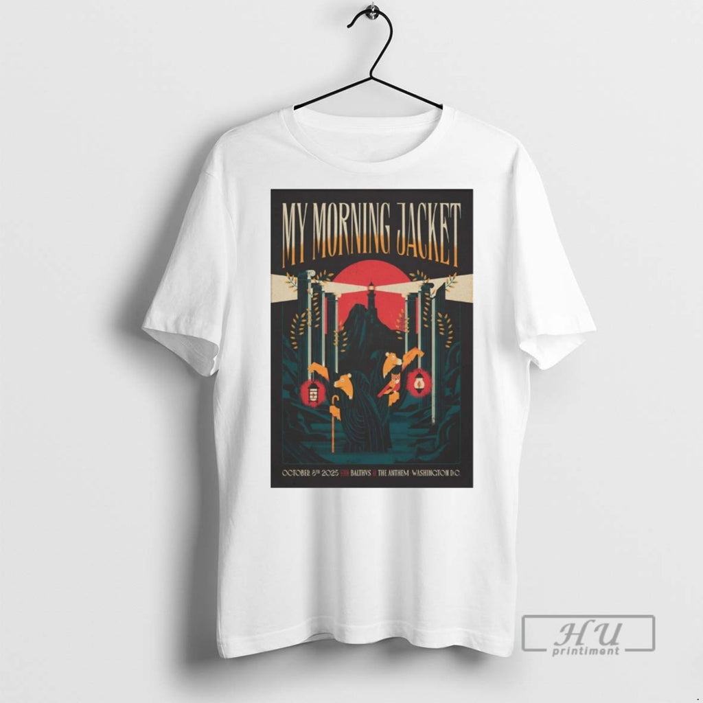 Trending My Morning Jacket At The Anthem Washington Dc October 8 2025 Graphic Tee Shirts