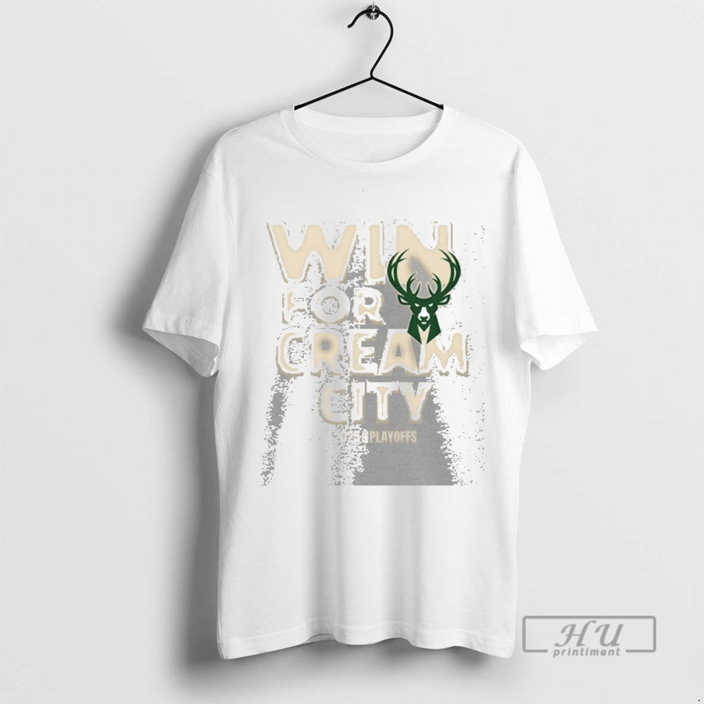 Trending Nba Playoffs Milwaukee Bucks Win For Cream City 2025 T Shirt