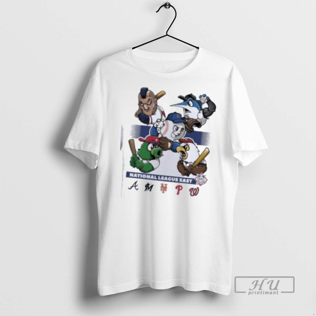 Trending National League East 2025 Mlb Postseason Mascot T Shirt