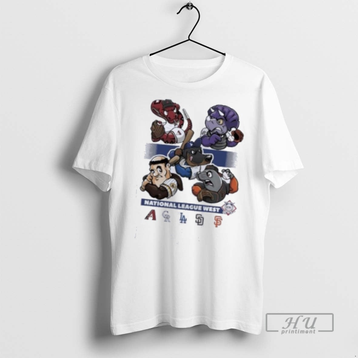 Trending National League West 2025 Mlb Postseason Mascot T Shirt