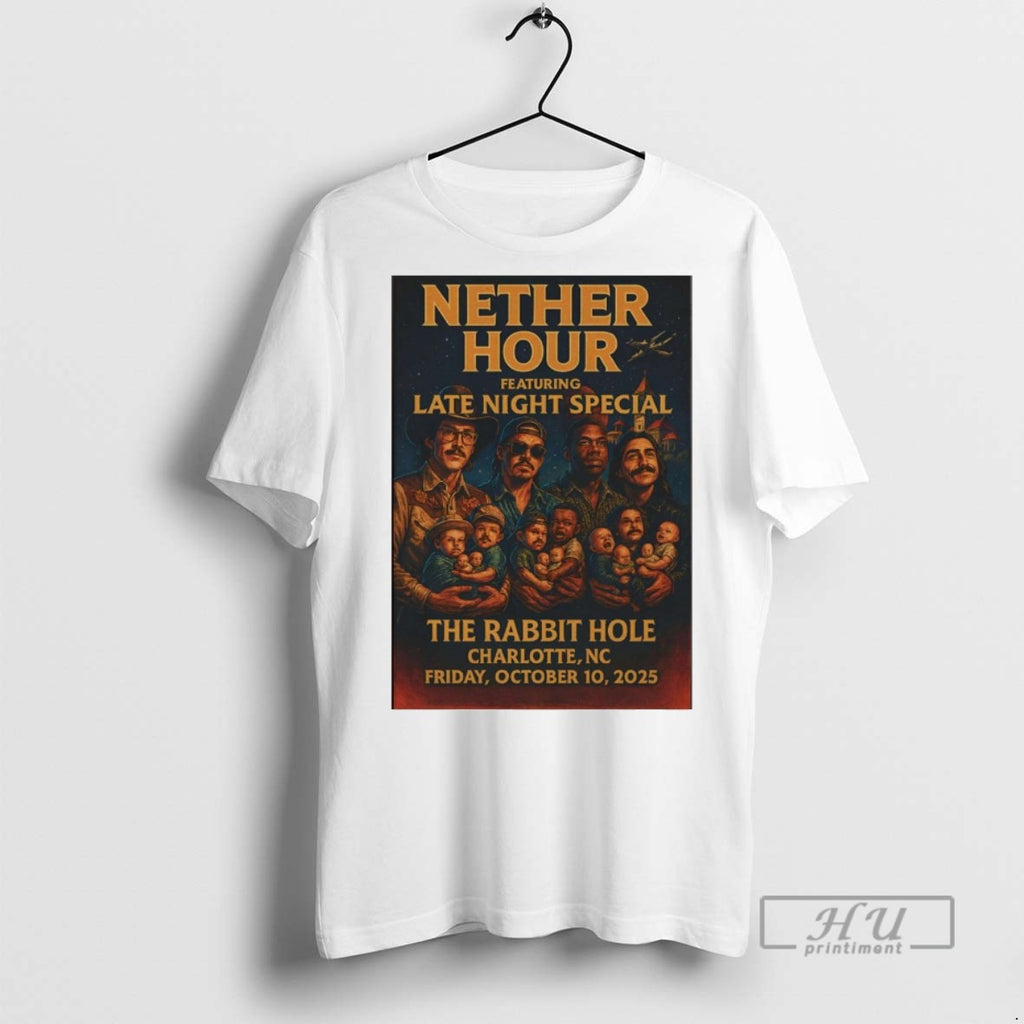 Trending Nether Hour The Rabbit Hole Charlotte Nc October 10 2025 Graphic Tee Shirts