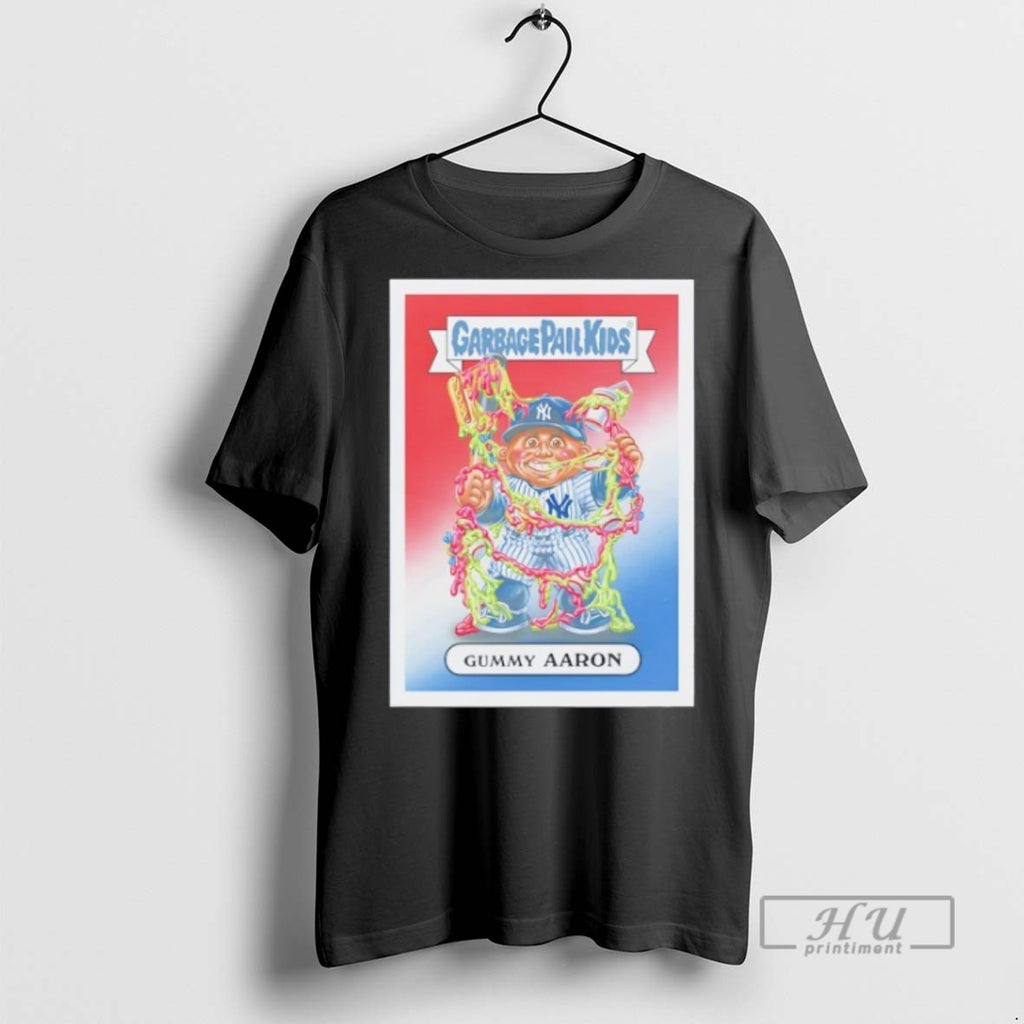 Trending New York Yankees Garbage Pail Kids Gummy Aaron Graphic Tee Shirts Sweatshirt Hoodies