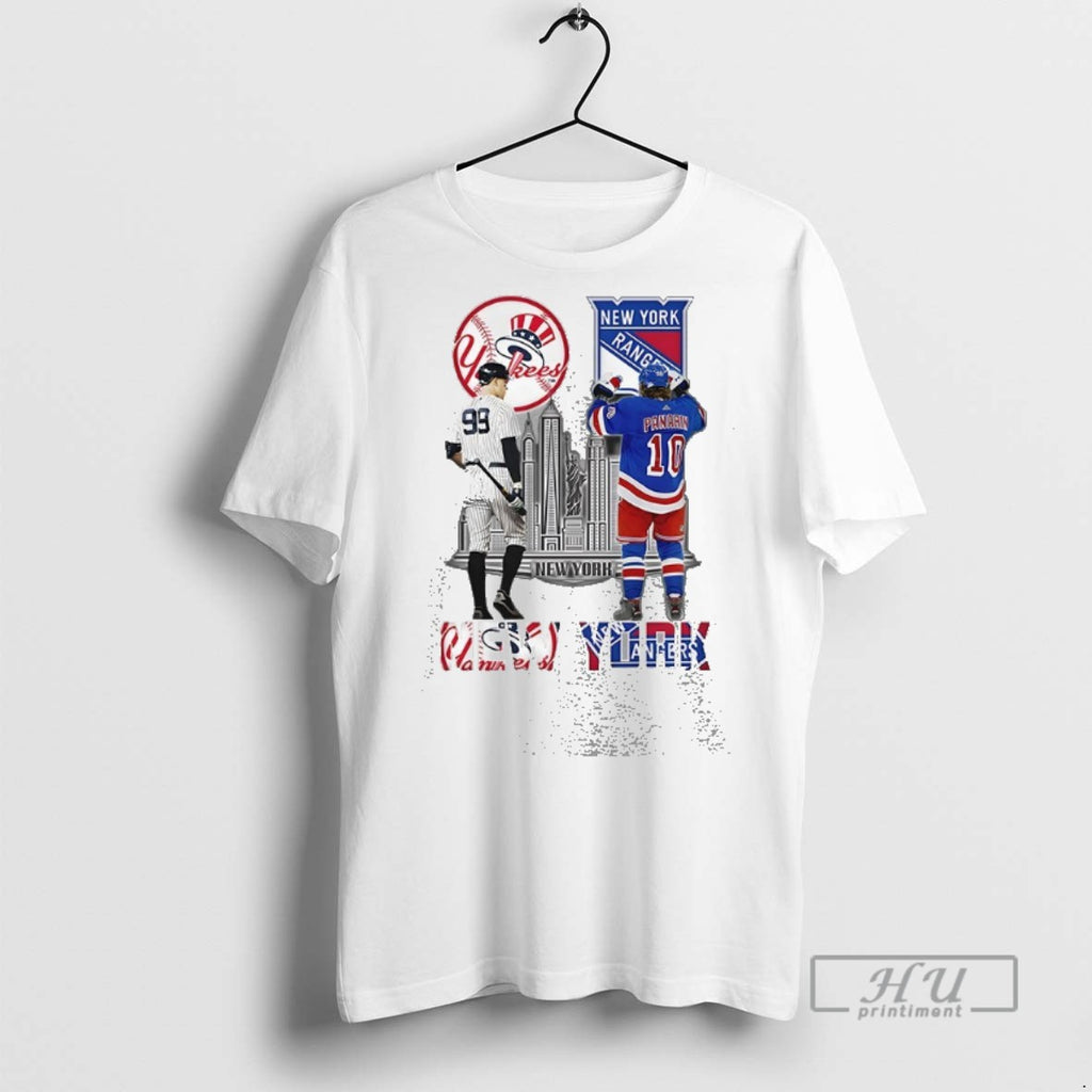 Trending New York City New York Yankees And New York Rangers T Shirt