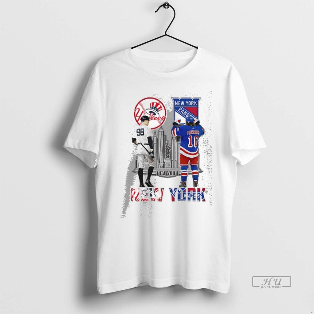 Trending New York City New York Yankees And New York Rangers Tee Shirt Sweater