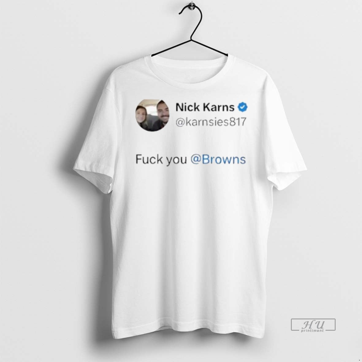 Trending Nick Karns Fuck You Browns Shirt Sweater